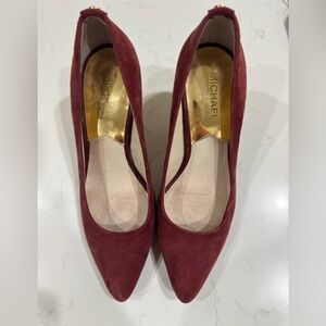 Michael Kors Women's Red Suede Heels